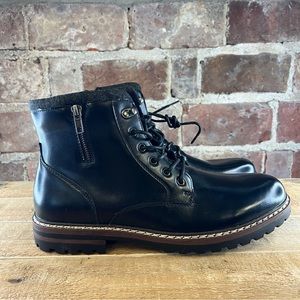 Steve Madden Men’s Lace Up Boot in Black Sz 12  NWOT